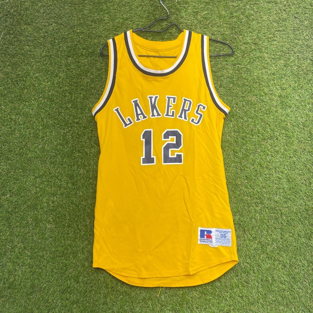 Vintage Russell Athletic Lakers Jersey Mens 36 Small S 80s